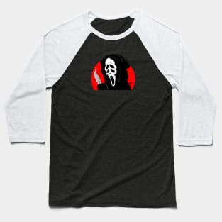 Scream Trippy Ghost Face Baseball T-Shirt